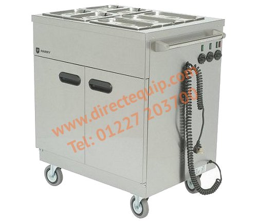 Parry Mobile Bain Marie Servery W865mm Cap: 30 Plated Meals 1887